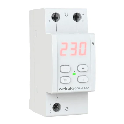 Реле напряжения Welrok D2-50 red